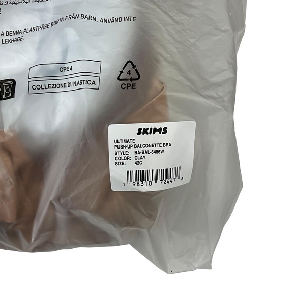 SKIMS Ultimate Push-Up Balconette Bra – Size 42C (Clay) - Picture 6 of 6